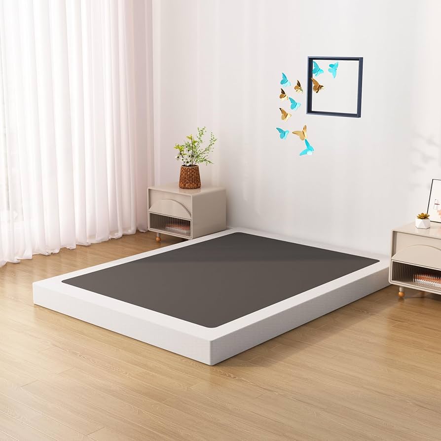 Amazon.com: Upcanso King Box Spring Bed Base 6 Inch, Low
